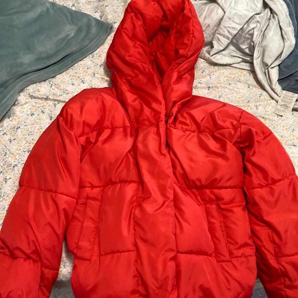 Aeropostale red puffer coat